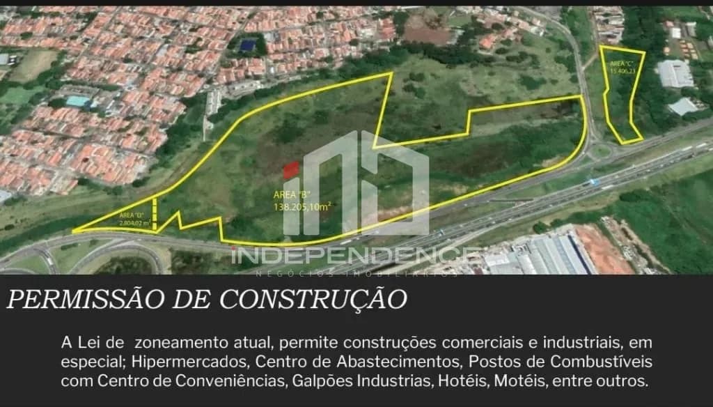 Área à venda, 156000 m² por R$ 47.000.000,00 - Vila Tesouro - São José dos Campos/SP